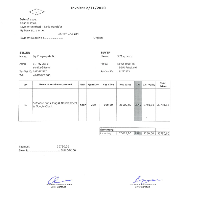 invoice